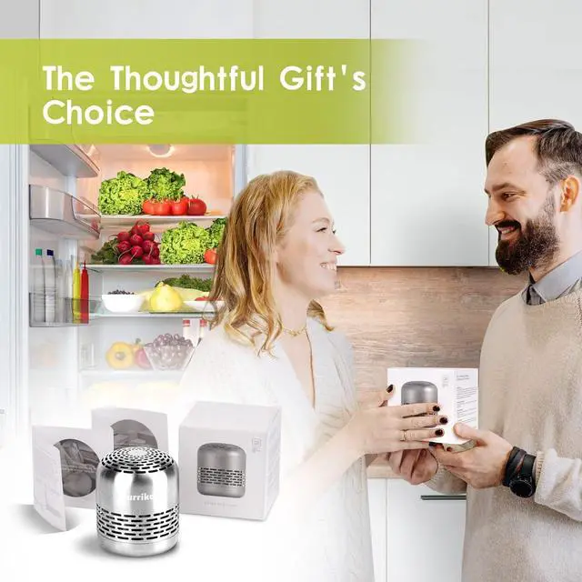 Alt view image 6 of 7 - Refrigerator Deodorizer Lasts for 10 Years Refrigerator Odor Eliminator Fridge Deodorizer More Effective Than Baking Soda Bamboo Air Purifying Bags
