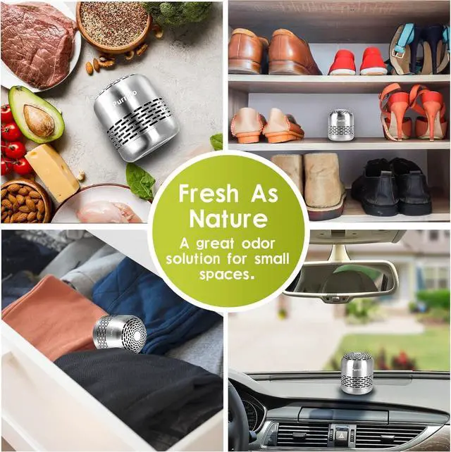 Alt view image 7 of 7 - Refrigerator Deodorizer Lasts for 10 Years Refrigerator Odor Eliminator Fridge Deodorizer More Effective Than Baking Soda Bamboo Air Purifying Bags