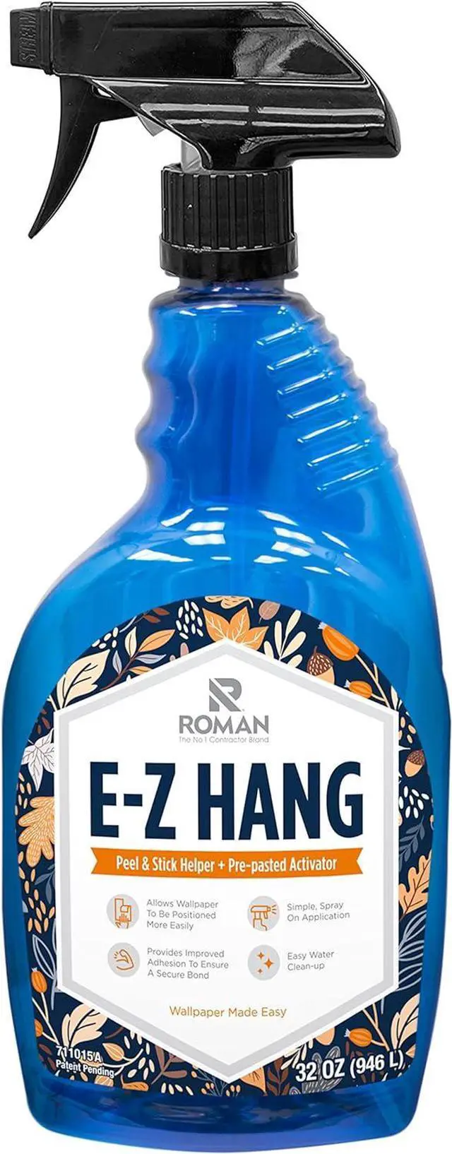 Main image of s E-Z Hang Peel & Stick Wallpaper Helper + Pre-Pasted Activator Clear Non-Staining 32 Fluid Ounces