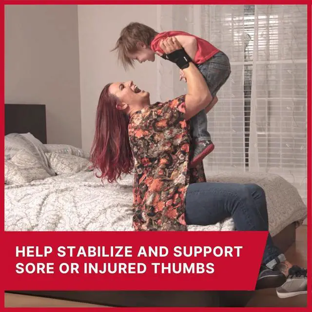 Alt view image 4 of 7 - Sports Medicine Adjust-to-Fit Thumb Stabilizer Spica Splint Thumb Pain Relief Brace for Men and Women Ideal for De Quervains Tenosynovitis Arthritis Sprains Fits Right or Left