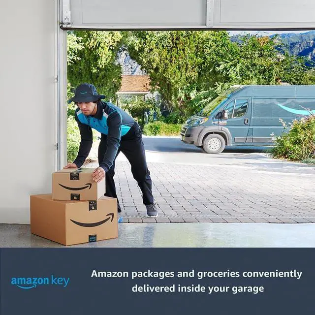 Alt view image 6 of 7 - Smart Garage Control - Wireless Garage Hub and Sensor with Wifi & Bluetooth - Smartphone Controlled myQ-G0401-ES White