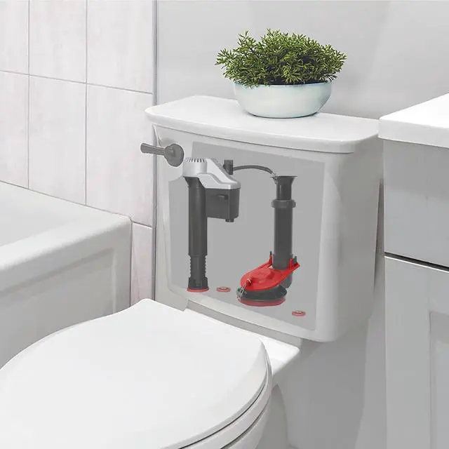 Alt view image 6 of 6 - 100BP Ultra High Performance Flapper Fits Most Toilets - Long Lasting Rubber - Easy to Install - Made in USA Small Red 1 Pack
