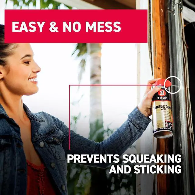 Alt view image 5 of 7 - Garage Door Lubricant with SMART STRAW SPRAYS 2 WAYS 11 OZ