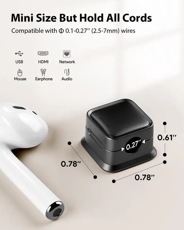 Alt view image 6 of 7 - 8 Pack Cord Organizer Holder Strong Adhesive Desk Cable Management Magnetic Easy Open Organize Phone Charging Cords Wire Holder Organizer Neatly for Home Office Car Desk Nightstand