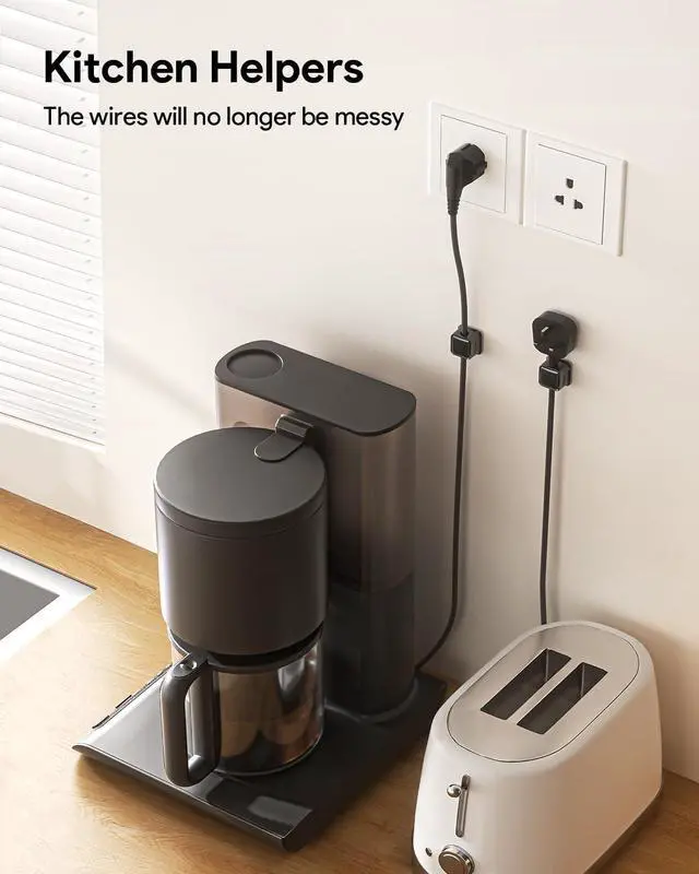 Alt view image 7 of 7 - 8 Pack Cord Organizer Holder Strong Adhesive Desk Cable Management Magnetic Easy Open Organize Phone Charging Cords Wire Holder Organizer Neatly for Home Office Car Desk Nightstand