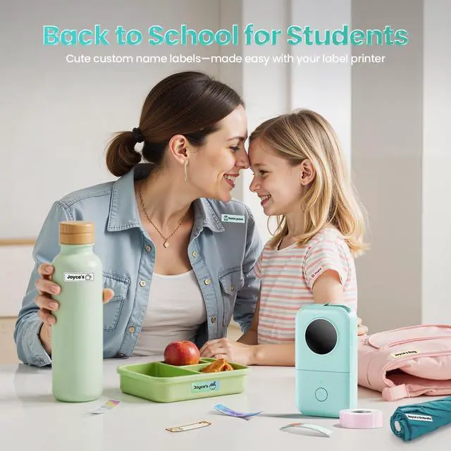 Alt view image 2 of 7 - D30 Label Maker Machine Portable Bluetooth Mini Label Printer Smartphone Handheld Thermal Sticker Small Labeler Multiple Templates Font Icon Inkless Custom Label for Home Kids School Items