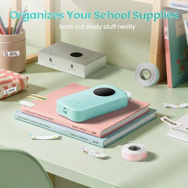 Alt view image 5 of 7 - D30 Label Maker Machine Portable Bluetooth Mini Label Printer Smartphone Handheld Thermal Sticker Small Labeler Multiple Templates Font Icon Inkless Custom Label for Home Kids School Items