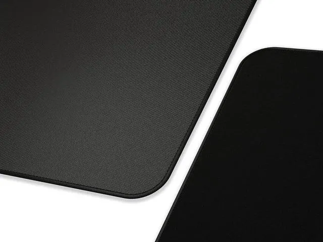 Alt view image 4 of 7 - Large Gaming Mouse Mat/Pad - Stealth Edition - Stitched Edges Black Cloth Mousepad | 11x13 (G-L-Stealth)