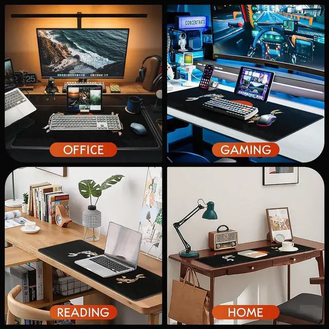 Alt view image 7 of 7 - Mouse Pad Gaming Large Desk Pad (31.5 x 11.8 x0.12 inch) Washable Keyboard Pad Laptop Desk Mat Japanese Mouse Pad with Anti-Slip Rubber Base Extended Mouse Pad for Office & Home.