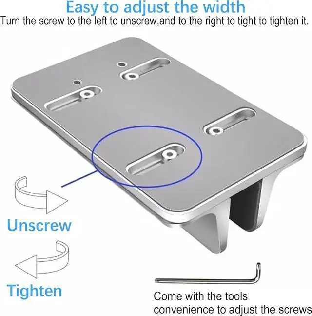 Alt view image 5 of 7 - Vertical Laptop Stand Holder Desktop Aluminum Notebook Stand with Adjustable Dock Size(Up to 17.3 inch) Compatible with All /MacBook Pro/Air  Hp Surface iPad Gaming Laptops(Silver)