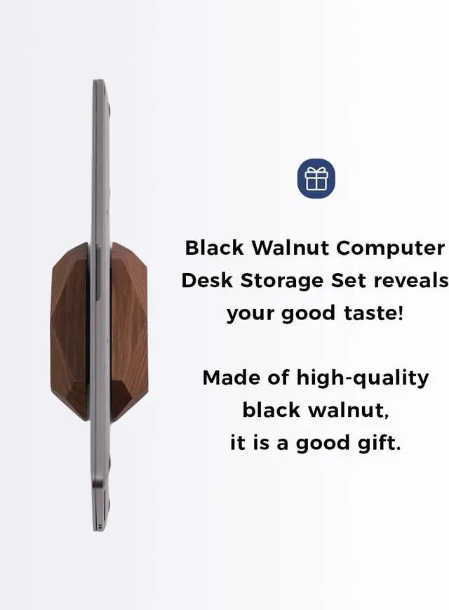 Alt view image 6 of 7 - Adjustable Vertical Laptop Stand MacBook Holder Wood Wooden Laptop Stand Vertical Laptop Holder for Desk Width Adjustable Dock Fits All MacBook/Surface Pro