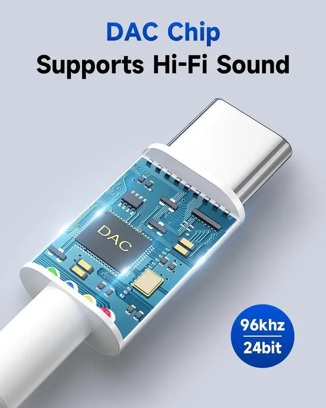 Alt view image 5 of 7 - USB C to 3.5mm Audio Headphone Adapter, Type C to Jack Dongle Adapter Cable Cord Compatible with Apple iPhone 16 15 Pro Max Plus, iPad, MacBook, Samsung Galaxy S24 S23 S22 S21 Ultra, Pixel (100-Pack)