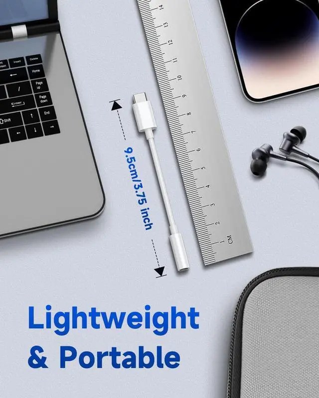 Alt view image 7 of 7 - USB C to 3.5mm Audio Headphone Adapter, Type C to Jack Dongle Adapter Cable Cord Compatible with Apple iPhone 16 15 Pro Max Plus, iPad, MacBook, Samsung Galaxy S24 S23 S22 S21 Ultra, Pixel (100-Pack)