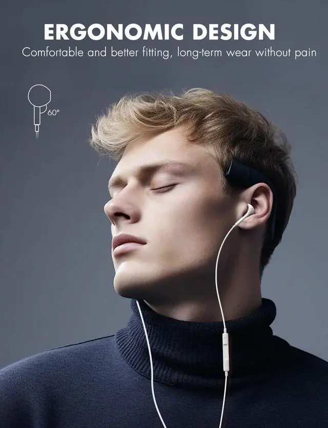 Alt view image 3 of 7 - USB C Headphones Ultra Clear Calls & no Noise Earbuds Wired for iPhone 16/15 USBC Headphones Compatible with iPhone/Android/Galaxy/iPad2 Pack