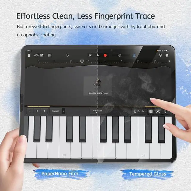 Alt view image 7 of 7 - 2 Pack Paperfeel Screen Protector Compatible with iPad Pro 11 (2022&2021&2020&2018)/ iPad Air 5th & Air 4th Generation(10.9 Inch) Crafted for Natural Writing Anti Glare Easy Installation