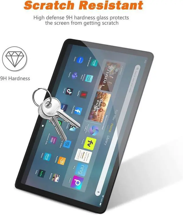 Alt view image 3 of 7 - [3 Pack] All-New Fire Max 11 Tablet 13th Generation - 2023 Release 11 Screen Protector HD Anti-Scratch Anti-Fingerprint 9H Hardness Bubble-Free Tempered Glass