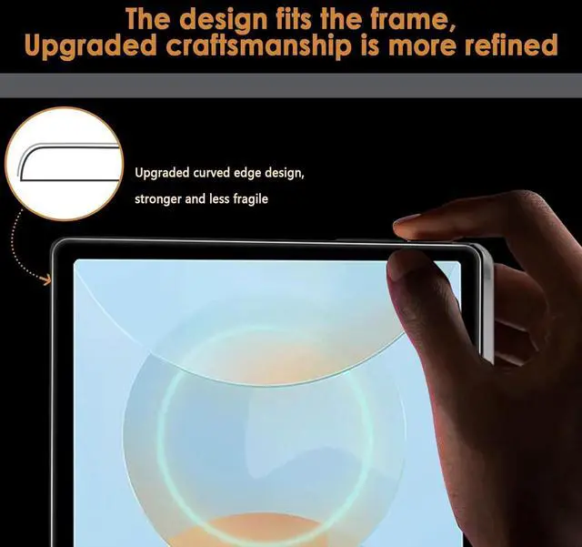 Alt view image 4 of 5 - 2-Pack Screen Protector Compatible with UMIDIGI G5 Tab/ G5 Tab Kids Tablet 10.1 2023 Release [HD Clarity] [9 Hardness] Tempered Glass