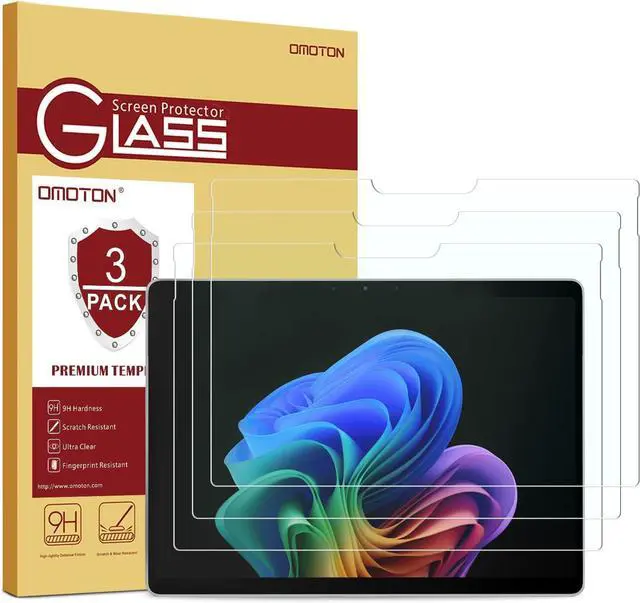Main image of 3 Pack Screen Protector for  Surface Pro 11 Pro 10 (2024)/Pro 9 (2022)/Pro 8 (2021)/Pro X-13 Inch Tempered Glass/Surface Pen Compatible