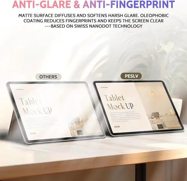 Alt view image 3 of 7 - 2 Pack Like Paper Screen Protector for iPad 10th 2022 10.9 & iPad 11th A16 2025 11 Matte Anti Glare PET Film/Blue Light Filter Eye Protection Cover/Drawing & Writing Feel Like on Paper