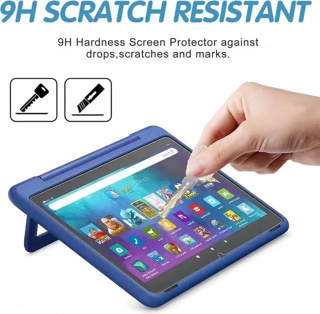 Alt view image 3 of 6 - Screen Protector for 10 Kids Pro/ 10 Kids Tablet Tempered Glass 9H Hardness 2 Pack