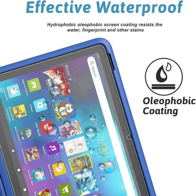 Alt view image 5 of 6 - Screen Protector for 10 Kids Pro/ 10 Kids Tablet Tempered Glass 9H Hardness 2 Pack