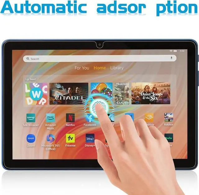 Alt view image 5 of 7 - 2 Pack Screen Protector for 10 Plus/ 10 Kids/ 10 Kids Pro Tablet 10.1 inch 2023/2021 Tempered Glass Film