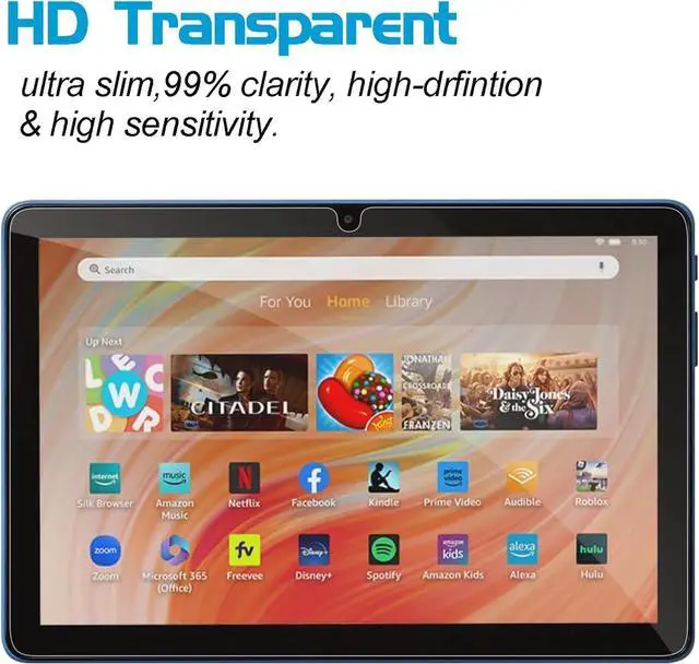 Alt view image 6 of 7 - 2 Pack Screen Protector for 10 Plus/ 10 Kids/ 10 Kids Pro Tablet 10.1 inch 2023/2021 Tempered Glass Film