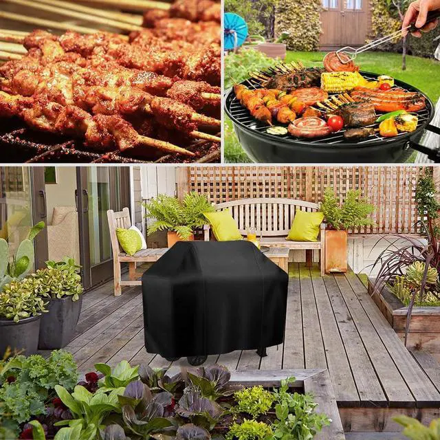Alt view image 5 of 6 - Grill Cover 58 inch iCOVER Waterproof BBQ Gas Grill Cover Polyester Easy On/Off Dustproof Fade Resistant for Weber Char-Broil Nexgrill and More Grills