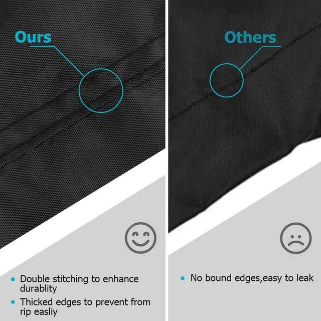 Alt view image 6 of 6 - Grill Cover 58 inch iCOVER Waterproof BBQ Gas Grill Cover Polyester Easy On/Off Dustproof Fade Resistant for Weber Char-Broil Nexgrill and More Grills