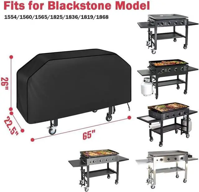 Alt view image 7 of 7 - iCOVER Grill Cover 55in 600D Heavy Duty with Mesh Air Vent Waterproof Barbecue Gas Smoker Covers UV and Fade Resistant Fits Weber Char-Broil Nexgrill Brinkmann and More