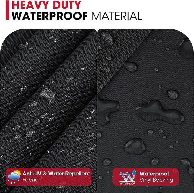 Alt view image 3 of 7 - 58 Inch Grill Cover for Weber Genesis II LX 300 Series and Genesis 300 Series Gas Grills Heavy Duty Waterproof Fade Resistant BBQ Cover All Weather Protection Compared to Weber 7130