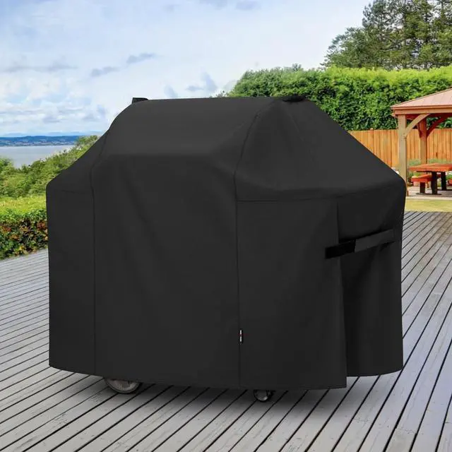 Alt view image 7 of 7 - 58 Inch Grill Cover for Weber Genesis II LX 300 Series and Genesis 300 Series Gas Grills Heavy Duty Waterproof Fade Resistant BBQ Cover All Weather Protection Compared to Weber 7130