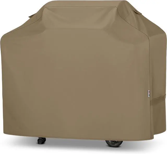 Main image of 55 Inch Grill Cover for Outdoor Grill Heavy Duty Waterproof Gas BBQ Cover with Sealed Seam Rip and Fade Resistant Barbecue Covering for Weber Nexgrill Charbroil Neutral Taupe