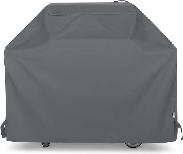 Main image of Gas Grill Cover for Outdoor Grill 60 Inch BBQ Cover Heavy Duty Waterproof Fade Resistant Barbecue Protector Compatible with Weber Char-Broil Nexgrill BBQs up to 58 Wide Gray