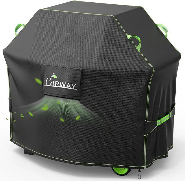 Main image of Gas Grill Cover 48 Inch Waterproof UV & Fade Resistant BBQ Grill Cover for Outdoor Barbecue Cover with Reflective Strip and Air Vent for Weber Dyna-glo Char-Broil Nexgrill etc. Black