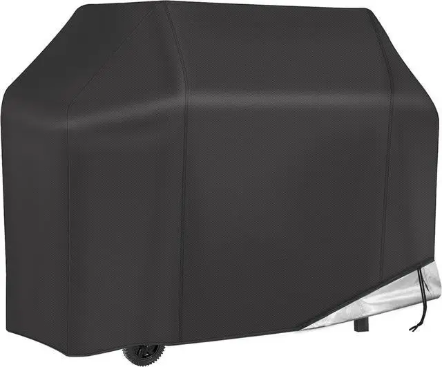 Main image of 58 inch BBQ Cover - Waterproof Fade Resistant Fits Weber Brinkmann Nexgrill Black Grill Cover