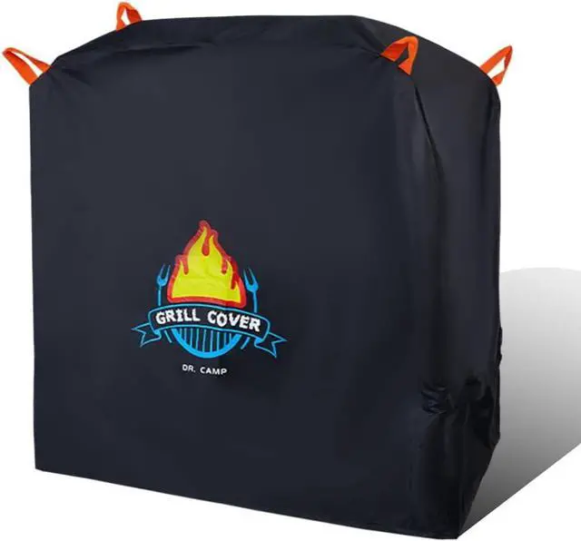 Main image of Vivicreate Waterproof BBQ Grill Cover 52 Inch Heavy Duty 420D Fabric Outdoor Barbecue Cover Weatherproof UV Protection Windproof Fits Weber Char-Broil Nexgrill Traeger Smoker Parrilla