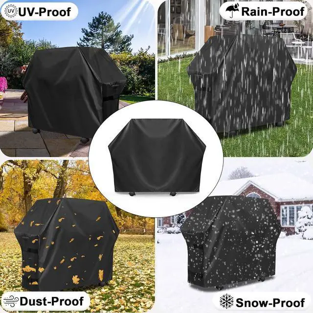 Alt view image 6 of 7 - BBQ Grill Cover for Weber Performer Deluxe Charcoal: Heavy Duty Waterproof 22 Inch BBQ Cover for Weber Performer Charcoal Grills