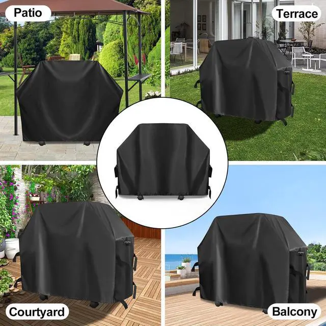 Alt view image 7 of 7 - BBQ Grill Cover for Weber Performer Deluxe Charcoal: Heavy Duty Waterproof 22 Inch BBQ Cover for Weber Performer Charcoal Grills