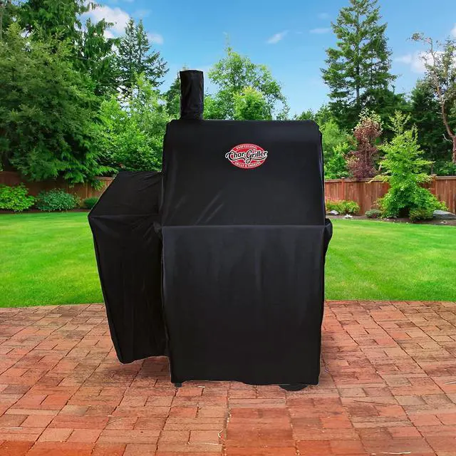 Alt view image 4 of 7 - 2323 Wrangler Charcoal Grill Cover Black
