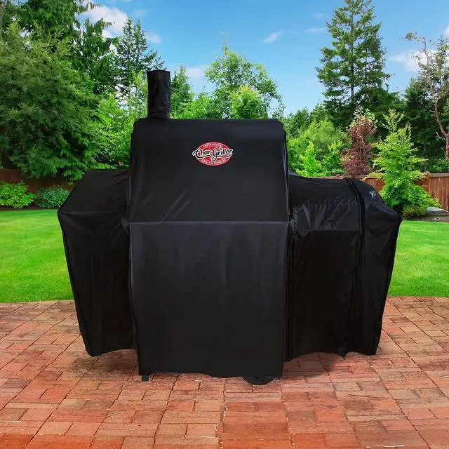 Alt view image 5 of 7 - 2323 Wrangler Charcoal Grill Cover Black