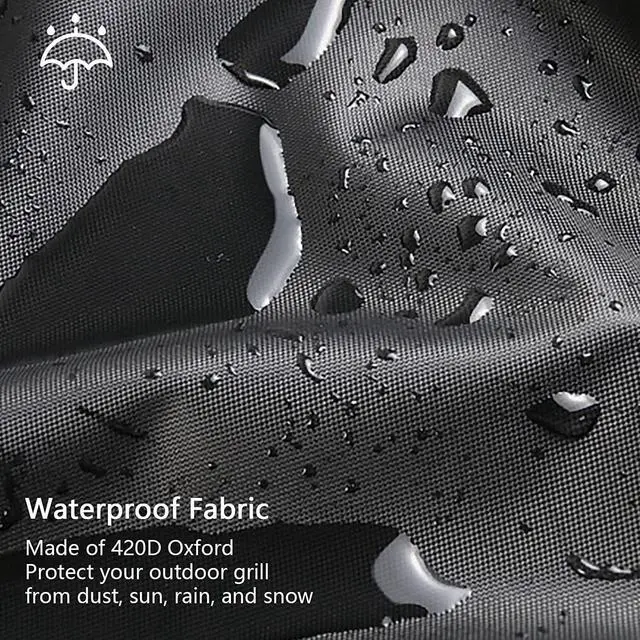 Alt view image 3 of 7 - Grill Cover for Outdoor Grill 30 Inch Heavy Duty BBQ Grill Cover Waterproof Small BBQ Grilling Cover UV & Fade Resistant Oxford Fabric Windproof BBQ Smoker Gas Cover for Weber CharBroil and More