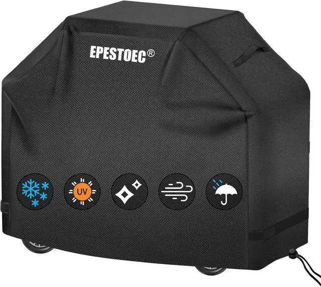 Main image of Grill Cover Cover for Outdoor Grill BBQ Waterproof & UV Resistant Gas Convenient Durable Ripstop Weber Char Broil Nexgrill and More Grills 58 Inch Black