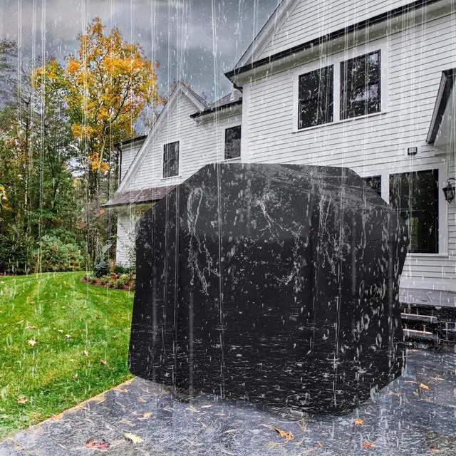 Alt view image 7 of 7 - Grill Cover 52 Inch - 7106 Grill Cover for Weber Spirit 200 and 300 Series Gas Grill 600D Oxford Waterproof Barbecue Cover for Outdoor Grill Compared to Weber 7106