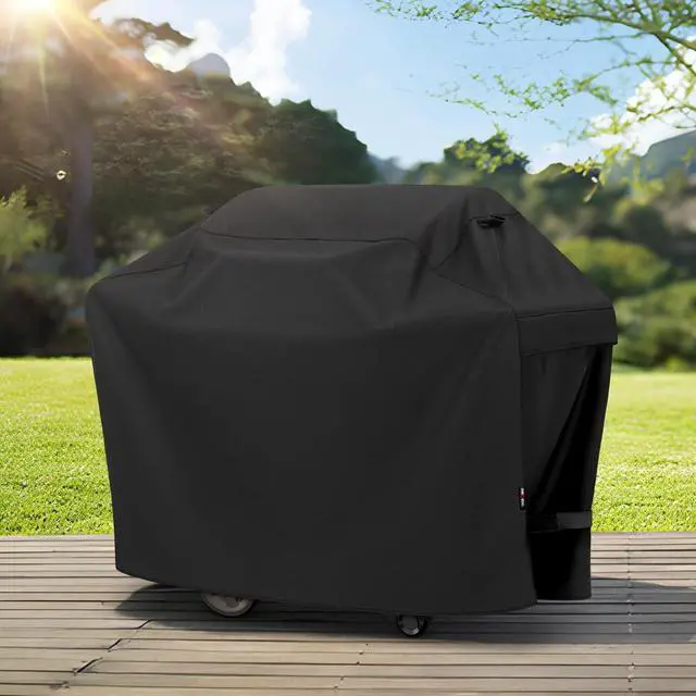 Alt view image 7 of 7 - 50 Inch Outdoor BBQ Grill Cover with Air Vents/Handles/Straps Heavy Duty Waterproof Fade Resistant Fits for Weber Char-Broil Nexgrill 2-3 Burner Gas Grills etc