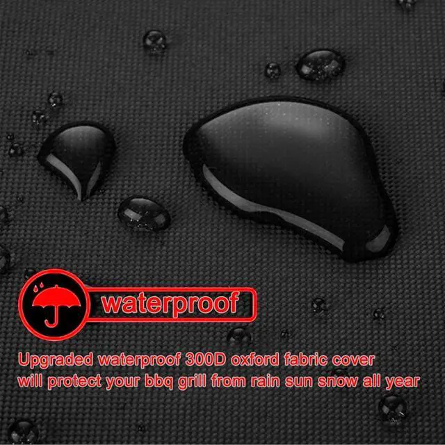 Alt view image 4 of 7 - BBQ Grill Cover 32-Inch Heavy Duty Waterproof UV Resistant Tear Resistant Barbecue Gas Grill Cover for Outdoor Grill Fit for Nexgrill Brinkmann Weber Char-Broil