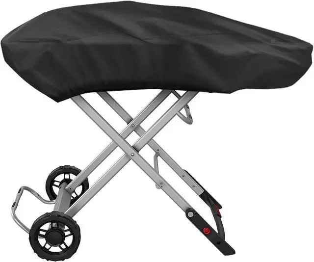 Main image of Grill Cover for Weber Traveler Portable Gas Grill 9010001 Outdoor Heavy Duty Waterproof Oxford Fabric Weather Resistant