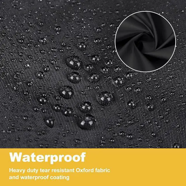 Alt view image 3 of 7 - Grill Cover for Weber Traveler Portable Gas Grill 9010001 Outdoor Heavy Duty Waterproof Oxford Fabric Weather Resistant