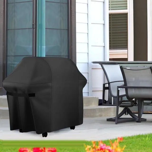 Alt view image 6 of 7 - 48 Inch Grill Cover Fits for Weber Char-Broil Nexgrill Brinkmann and All Popular Brand Grills Heavy Duty Waterproof Windproof BBQ Cover
