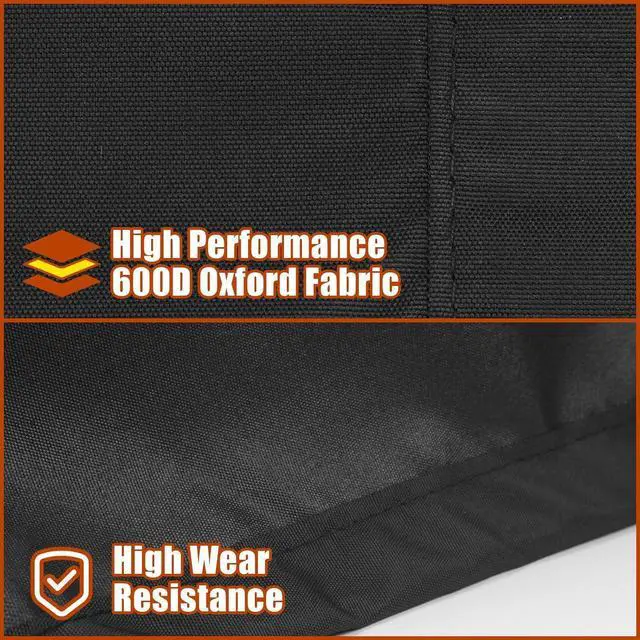 Alt view image 5 of 7 - 48 Inch Grill Cover Fits for Weber Char-Broil Nexgrill Brinkmann and All Popular Brand Grills Heavy Duty Waterproof Windproof BBQ Cover